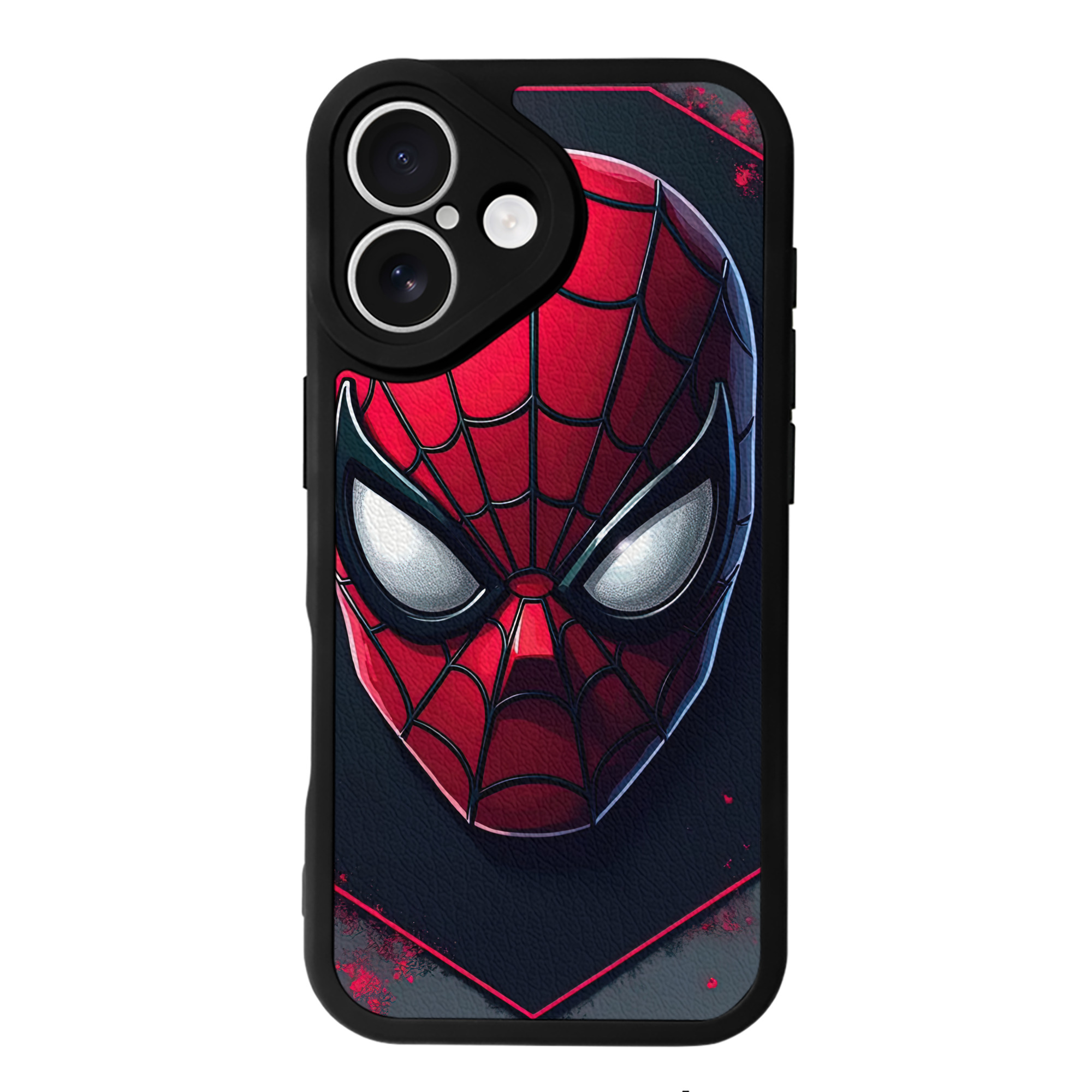 （画像用） Spider Man スパイダーマン 【iPhone 16シリーズ対応】シリコンスマホケース（レザー調） 材質：シリコン